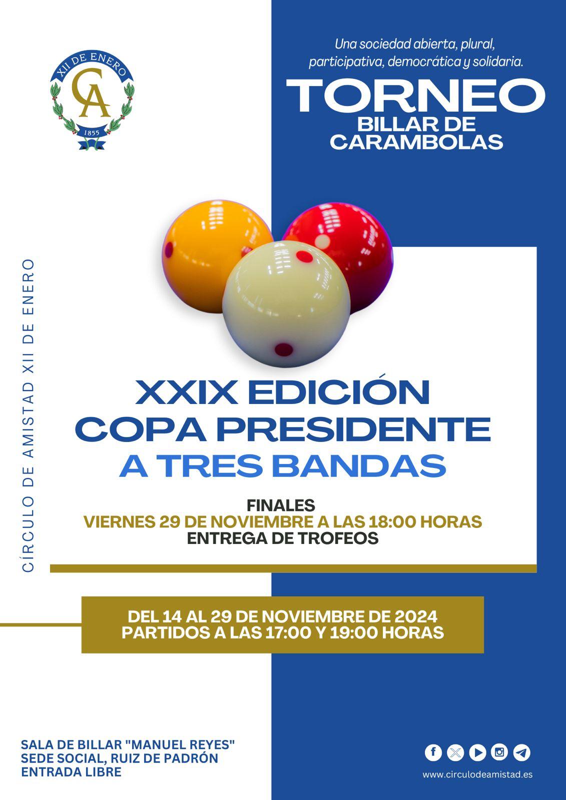Cartel XXIX Copa Presidente 2024